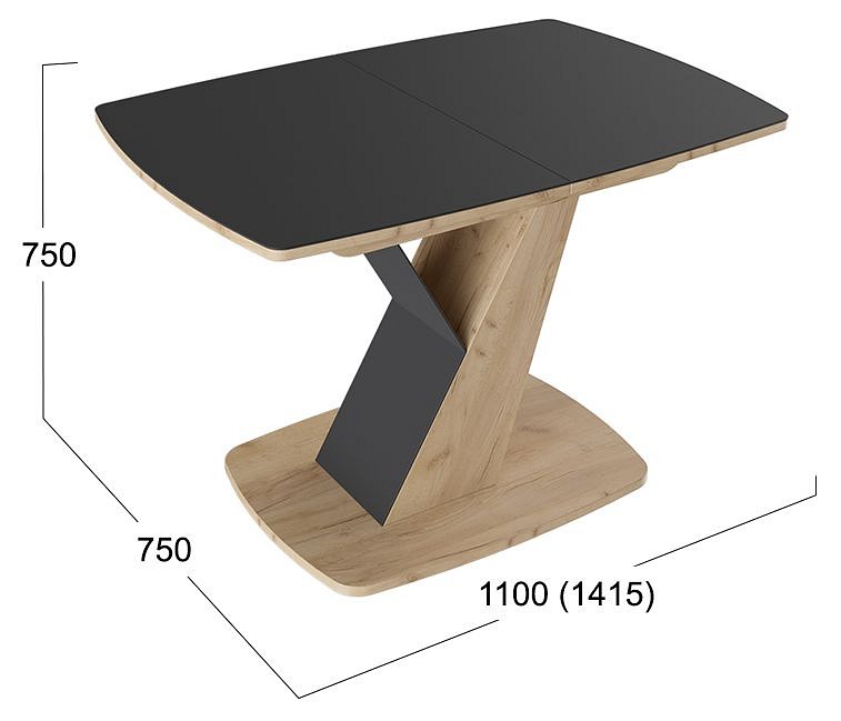 Стол обеденный Гарда Тип 1