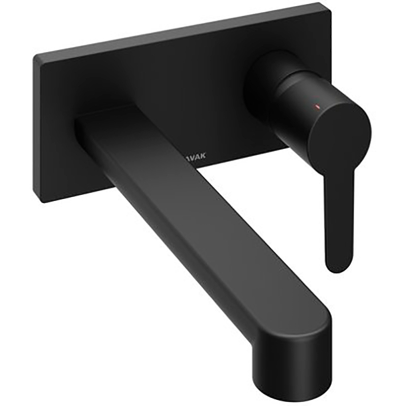 Смеситель для умывальника PU 019.20 настенный монтаж черный