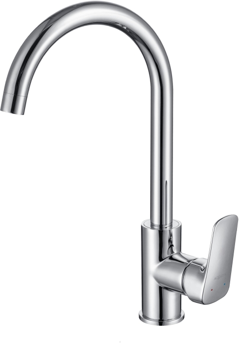 AQ1082CR ВЕГА смеситель для кухни (полукруглый излив)