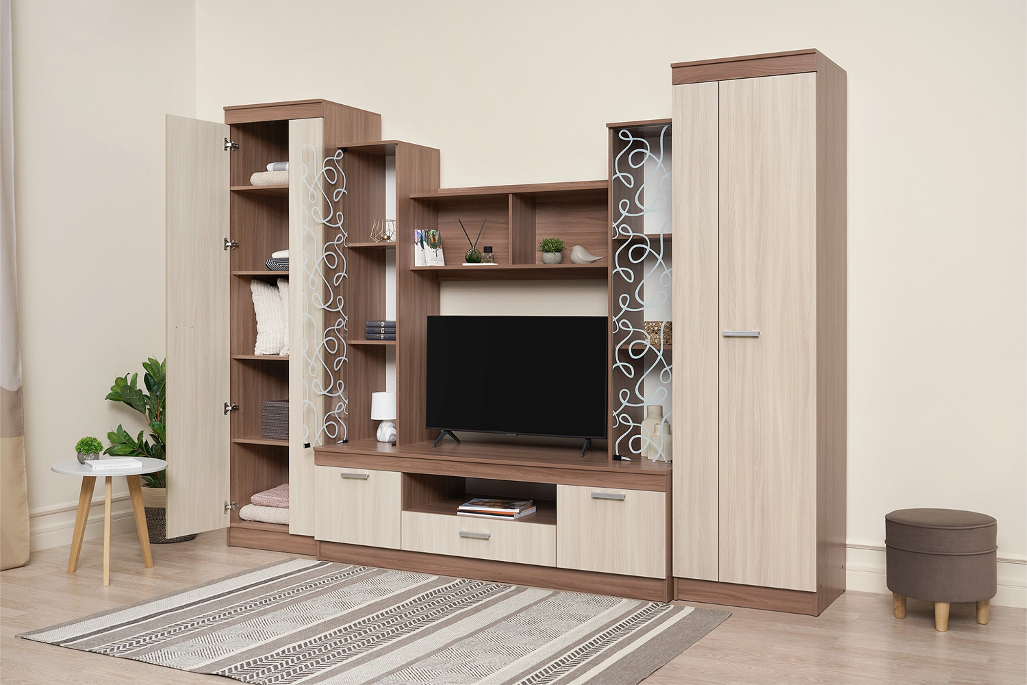 Гостиная Атлантида 4, Ясень шимо светлый, ясень шимо темный