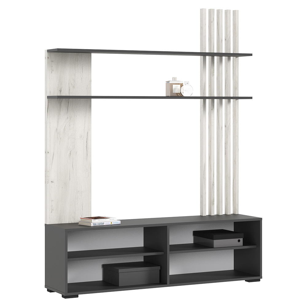 Гостиная Роджина, Дуб крафт белый, Графит