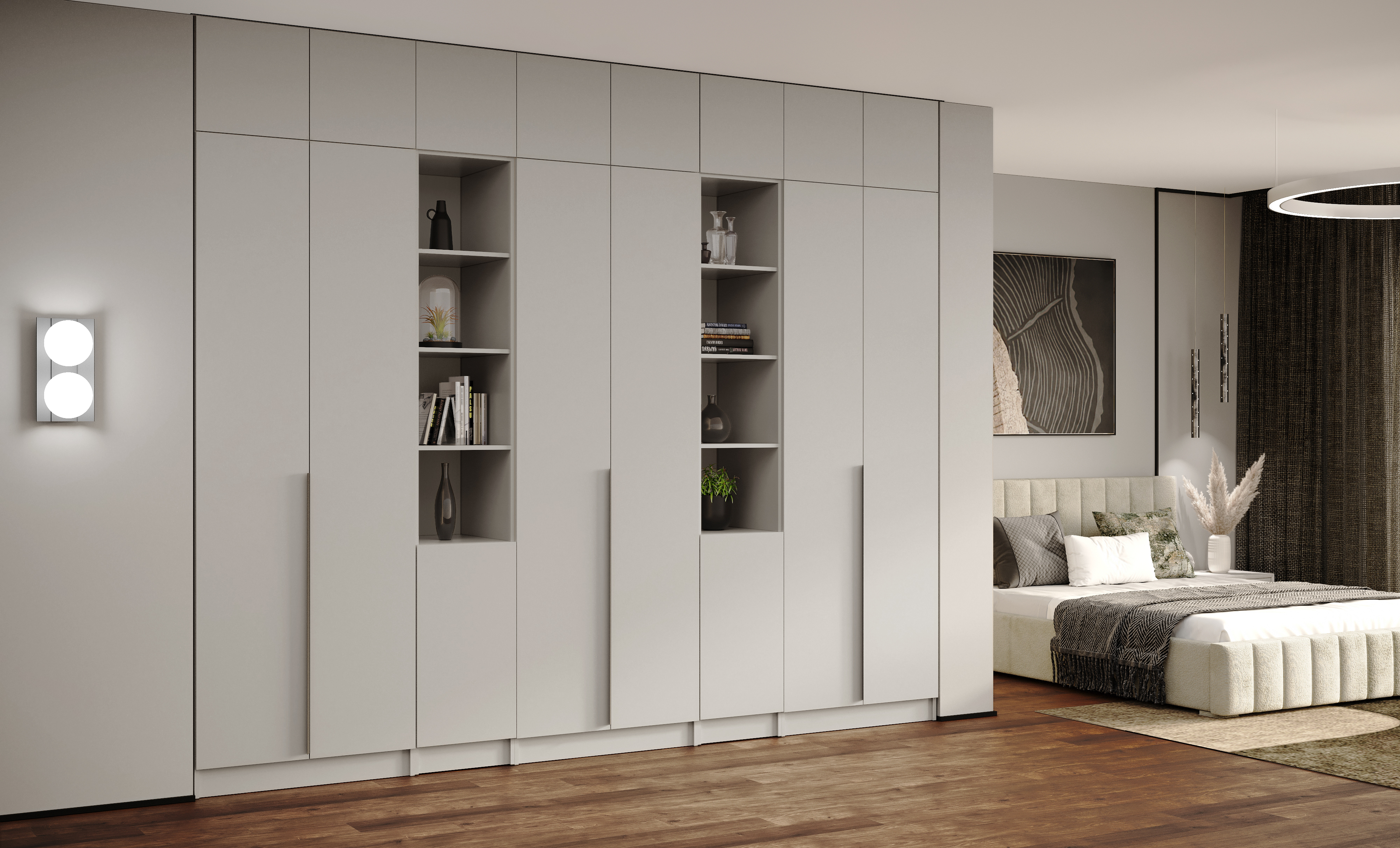 Угловое завершение Мадрид (0,35) с 4 ящ. левое кашемир