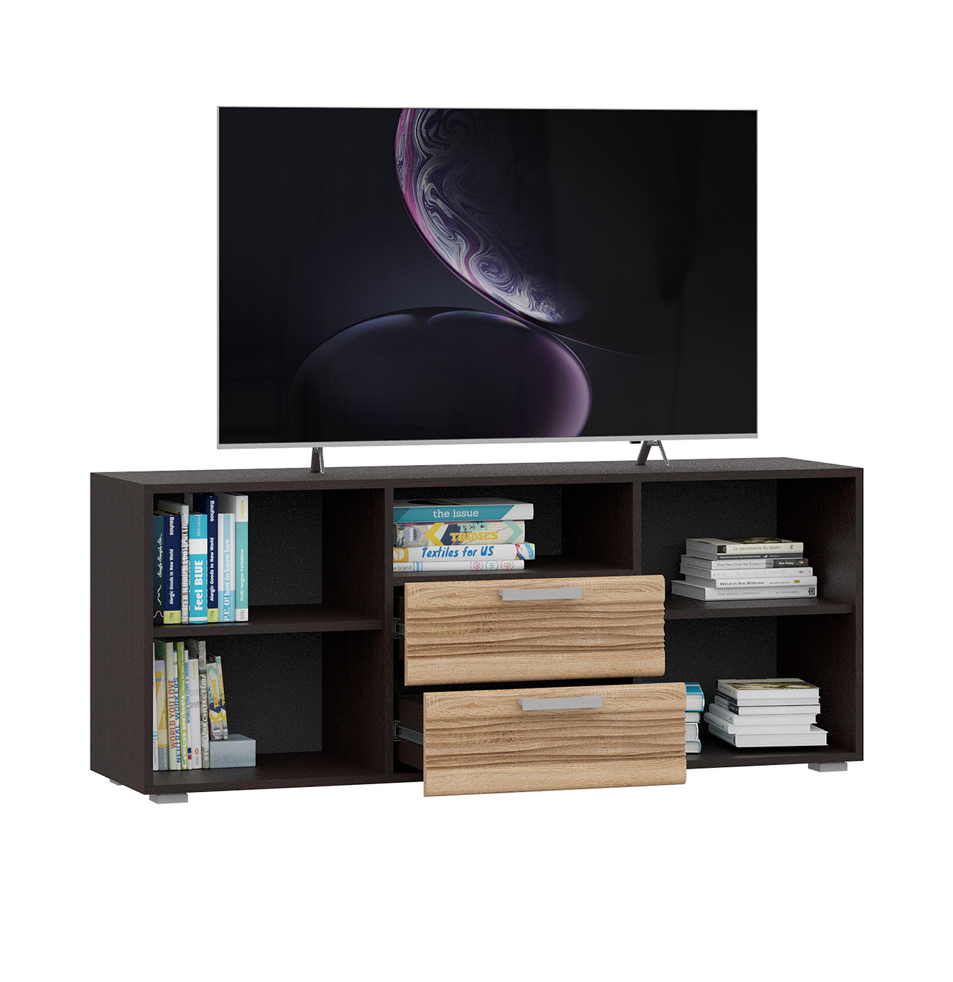 Тумба ТВ Асти ТБ-006, Дуб сонома, Венге