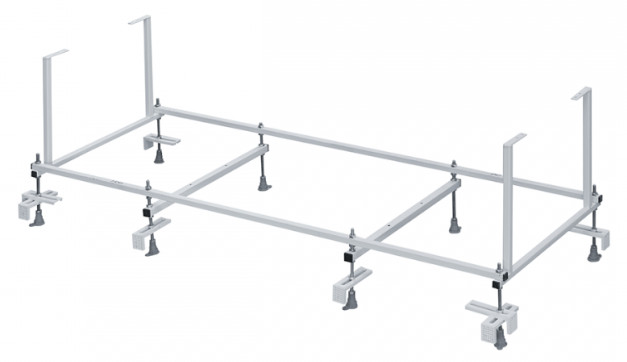 24F177000 MADEIRA монтажный комплект 180х80 (каркас, комплект креплений к стене, система слив перелив полуавтомат)