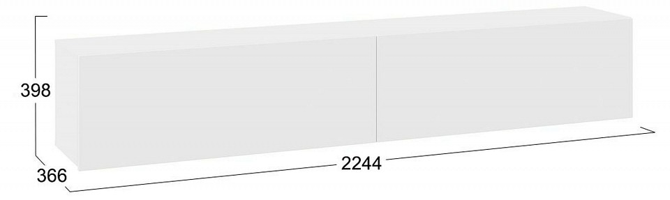 Полка навесная Порто ТД-393.12.21