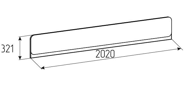 Спинка к кровати Лойс 97