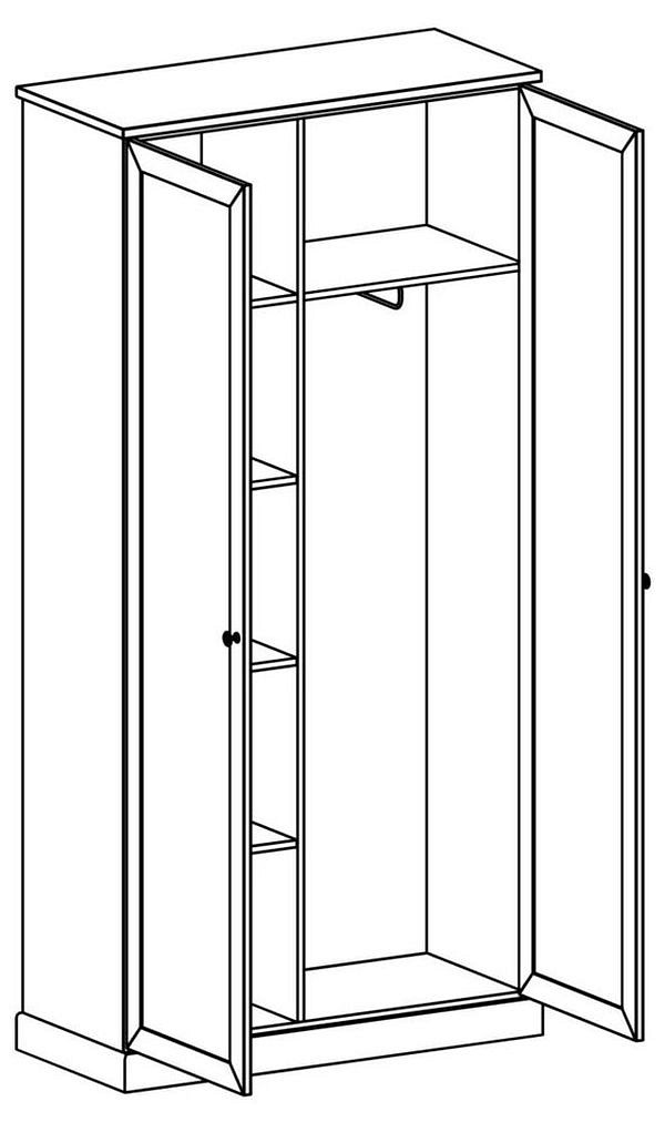 Шкаф платяной Caprio