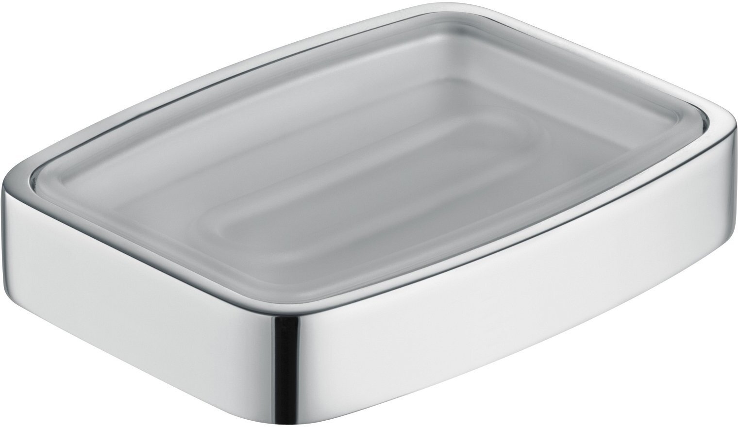 11655019001 ELEGANCE Мыльница настольная, матовый хрусталь, хром