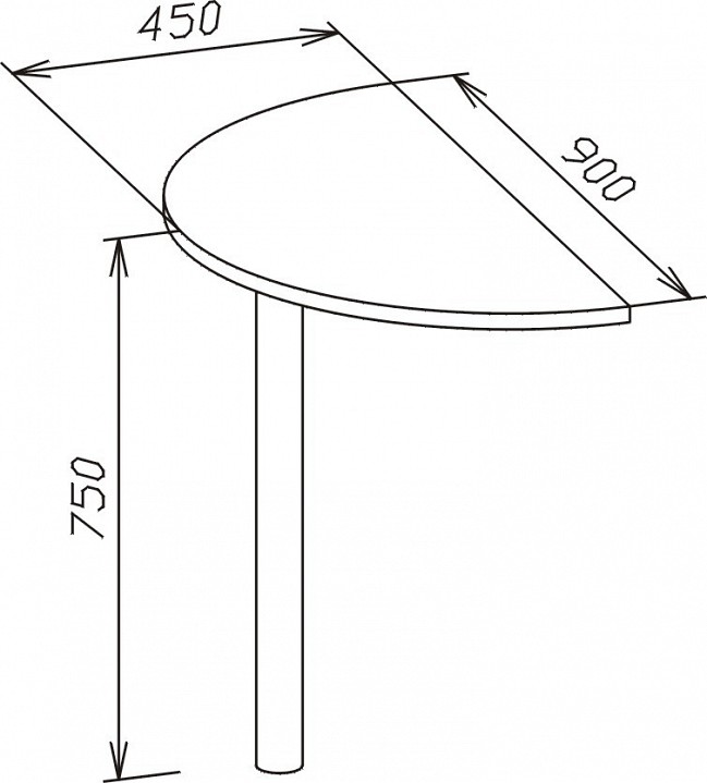 Стол приставной СПР-03