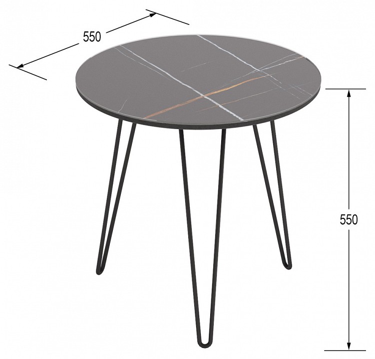 Стол журнальный РИД Glass 530