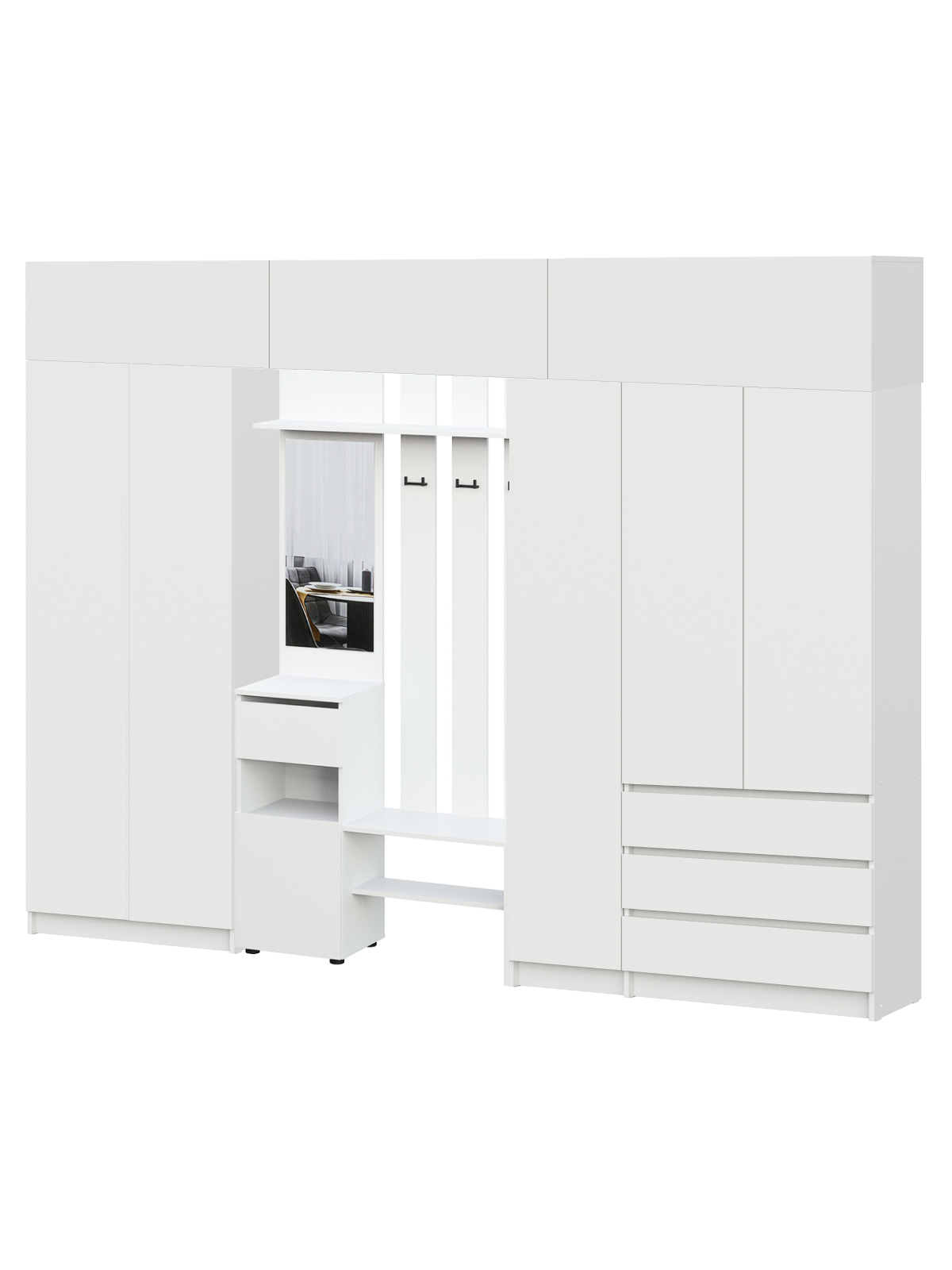 Прихожая Бали, Белый. Комплект 24