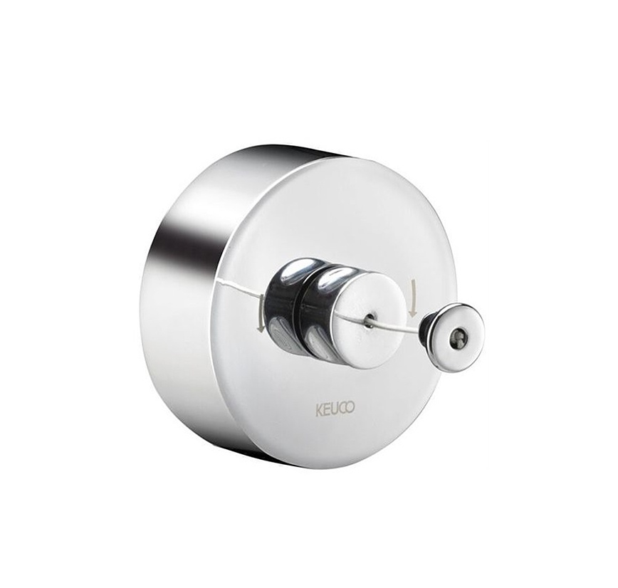 04979070001 UNIVERSALARTIKEL Веревка для белья в комплекте с держателем, длина до 2,80 м, нержавеющая сталь/хром