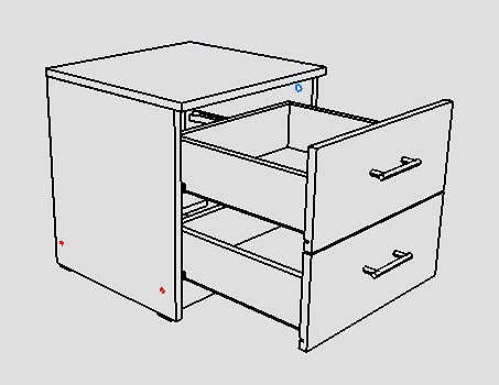 Тумбочка Лофт 420