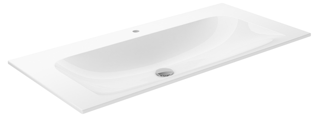 32970311001 PLAN Керамический умывальник 1007x494x17 мм, 1 отверстие для смесителя