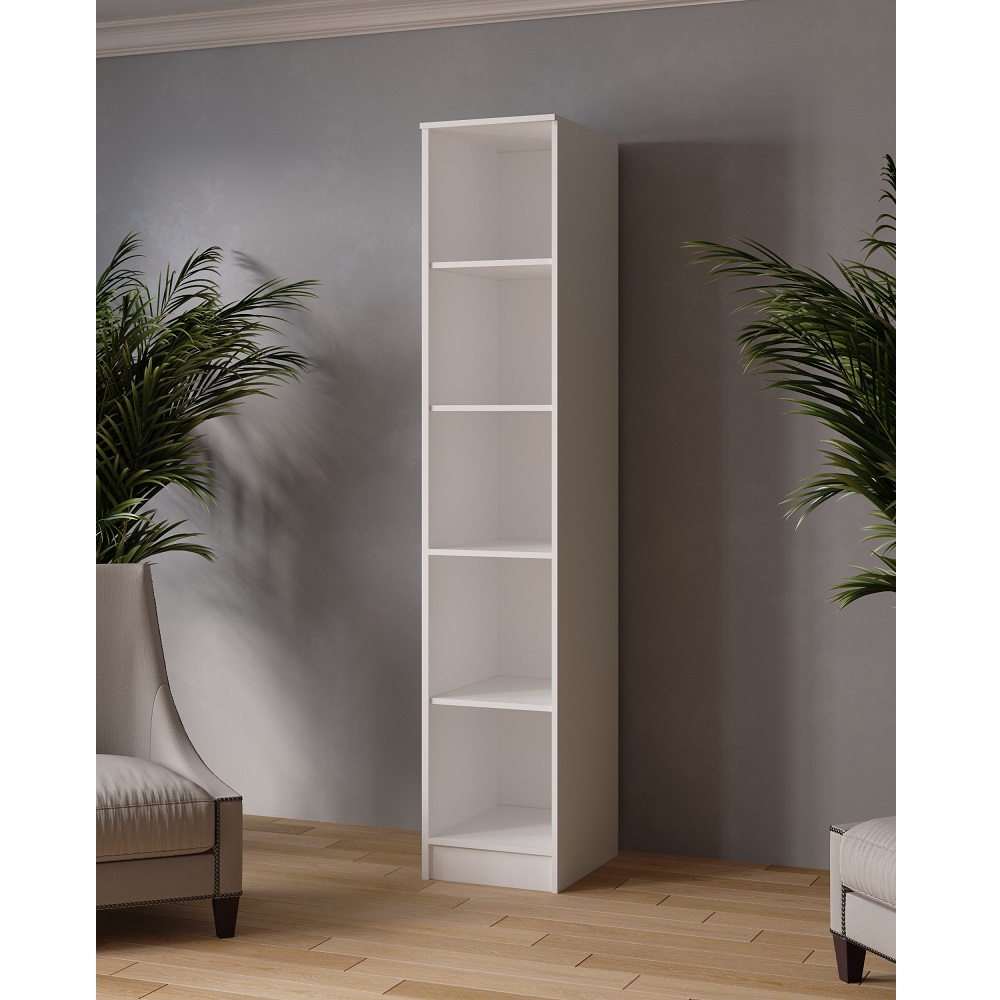 Пенал Лагуна 40 см, белый/дуб юкон