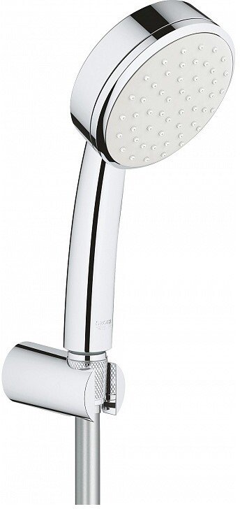 26084002 Tempesta Cosmopolitan 100 Душевой набор I (круглый ручной душ, настенный держатель, шланг 1500 мм), хром