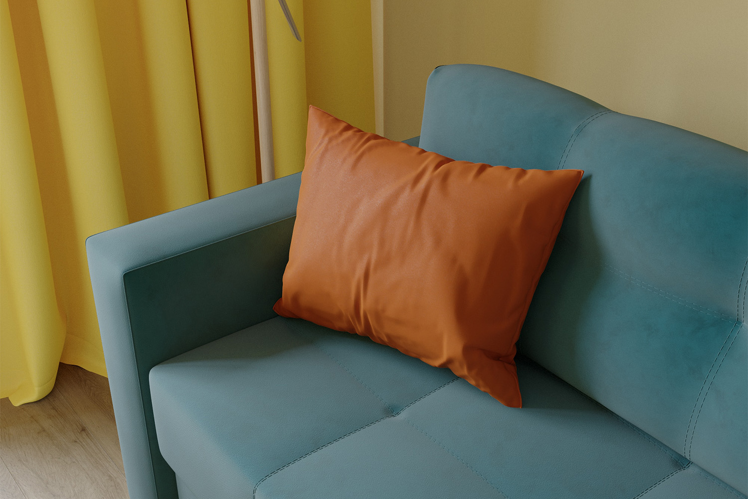 Декоративная подушка, Медный