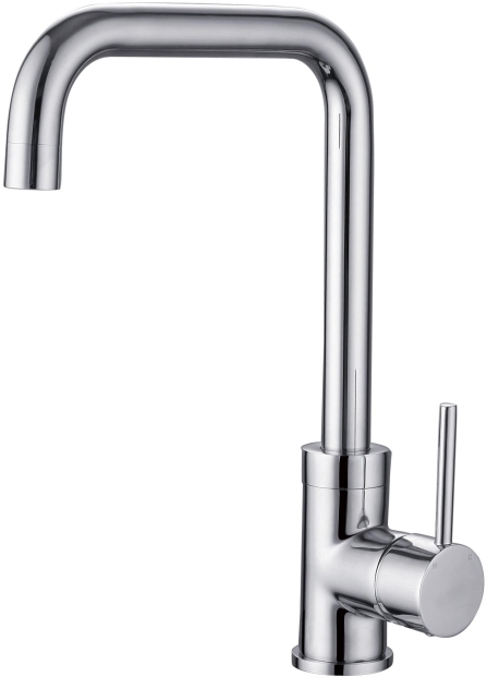 AQ1080CR ВЕГА смеситель для кухни (квадратный излив)