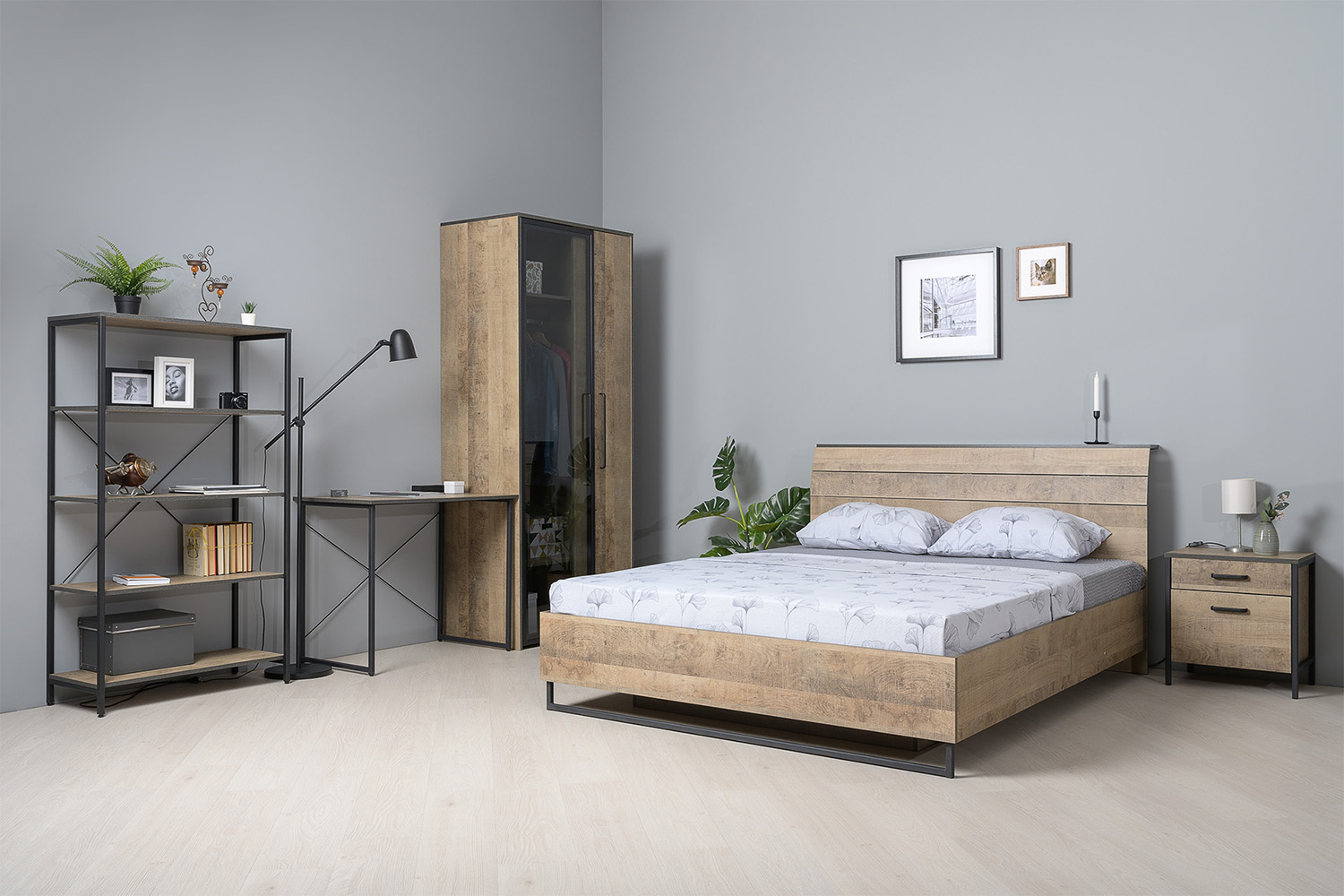 Стол письменный Трувор 12.98 N, Дуб Гранж Песочный, Интра