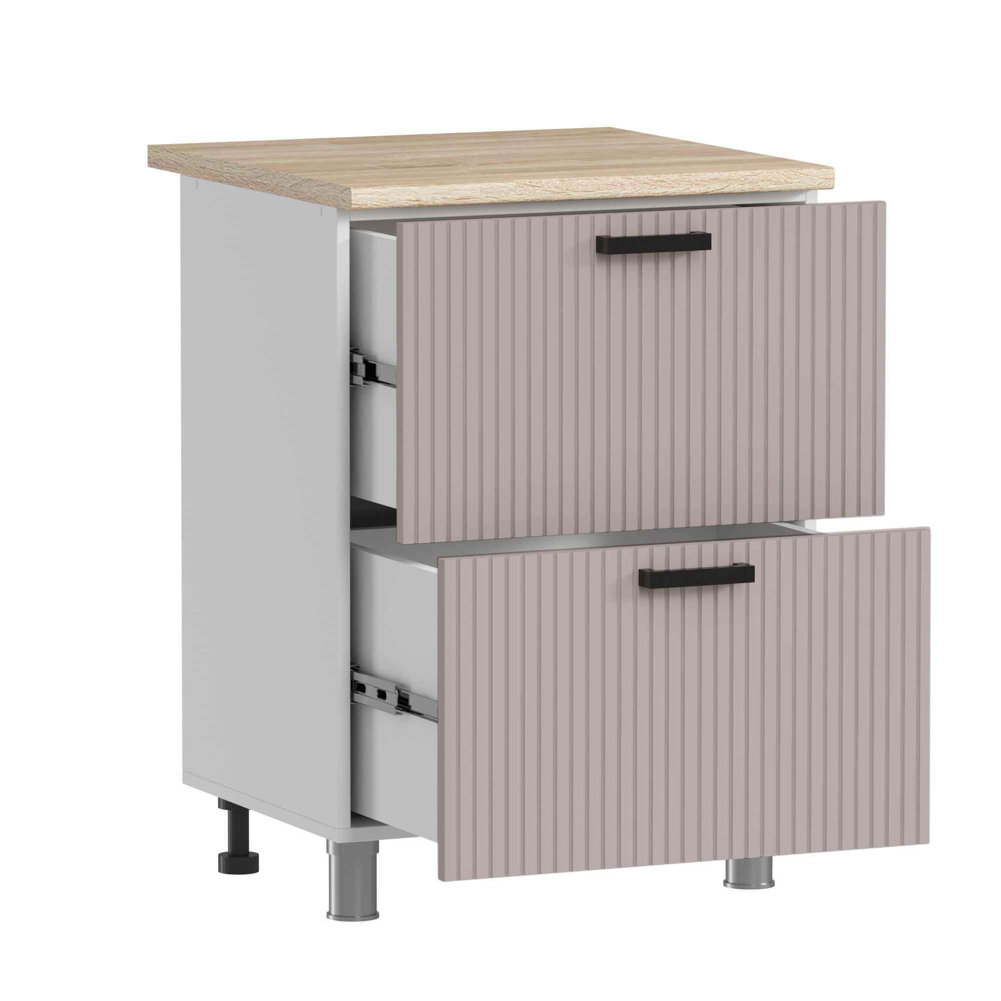 МК Аленушка Н2Я 600 Лотос Кашемир,скоба антрацит (без столешницы)