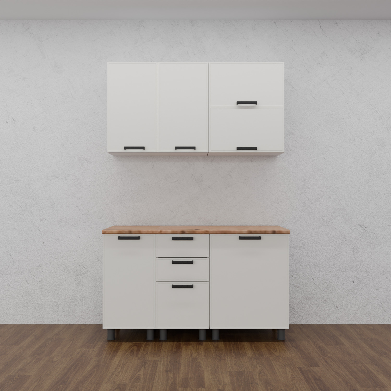 МК Аленушка В 400 Магнолия Молочный,скоба черный