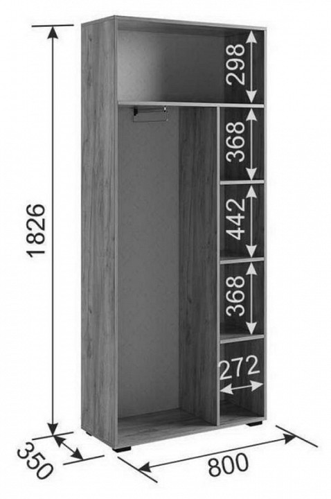 Шкаф платяной Бери