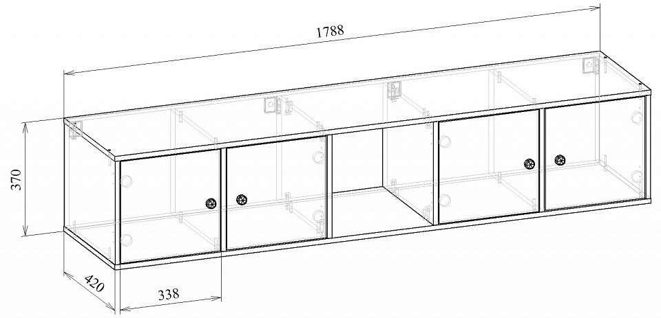 Полка комбинированная Прайм-51-2