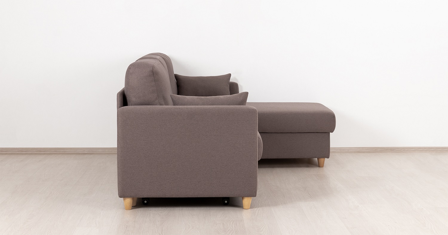 Диван кровать угловой Дилан, Коричневый