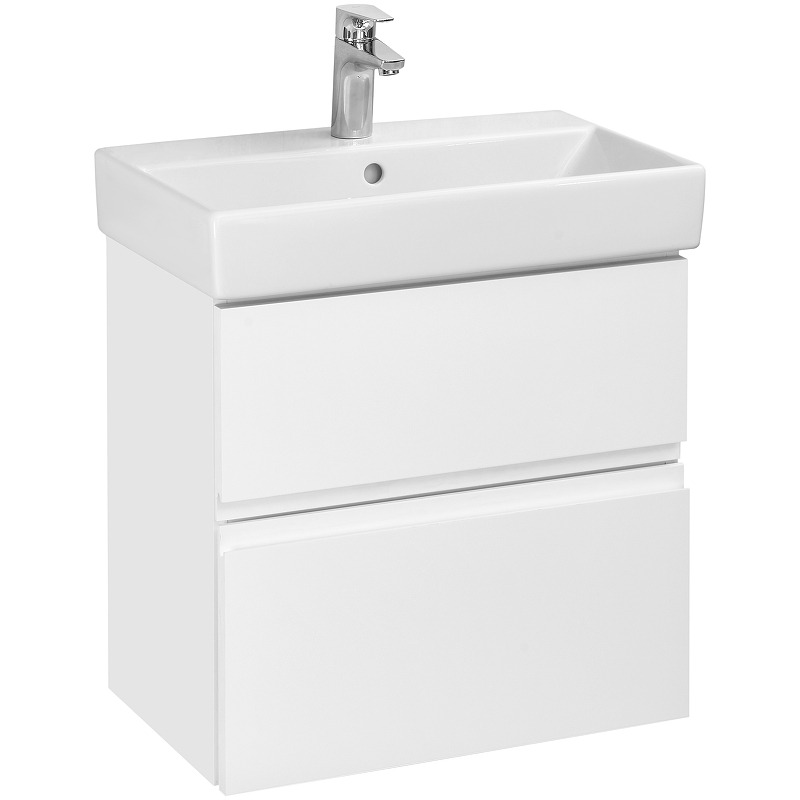 857639806 OLETA модуль для раковины 600, 564х374х548, с 2 ящиками, белый глянец