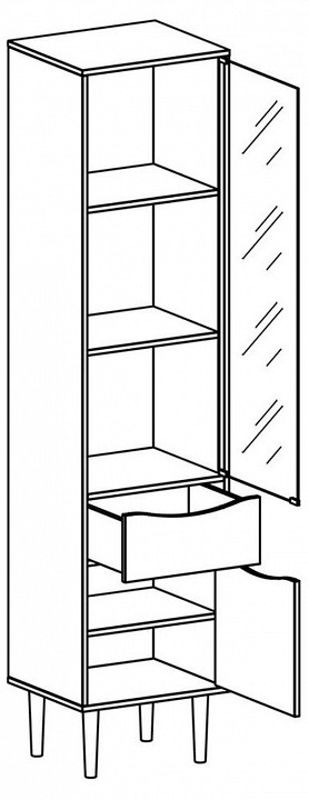 Стеллаж комбинированный Like