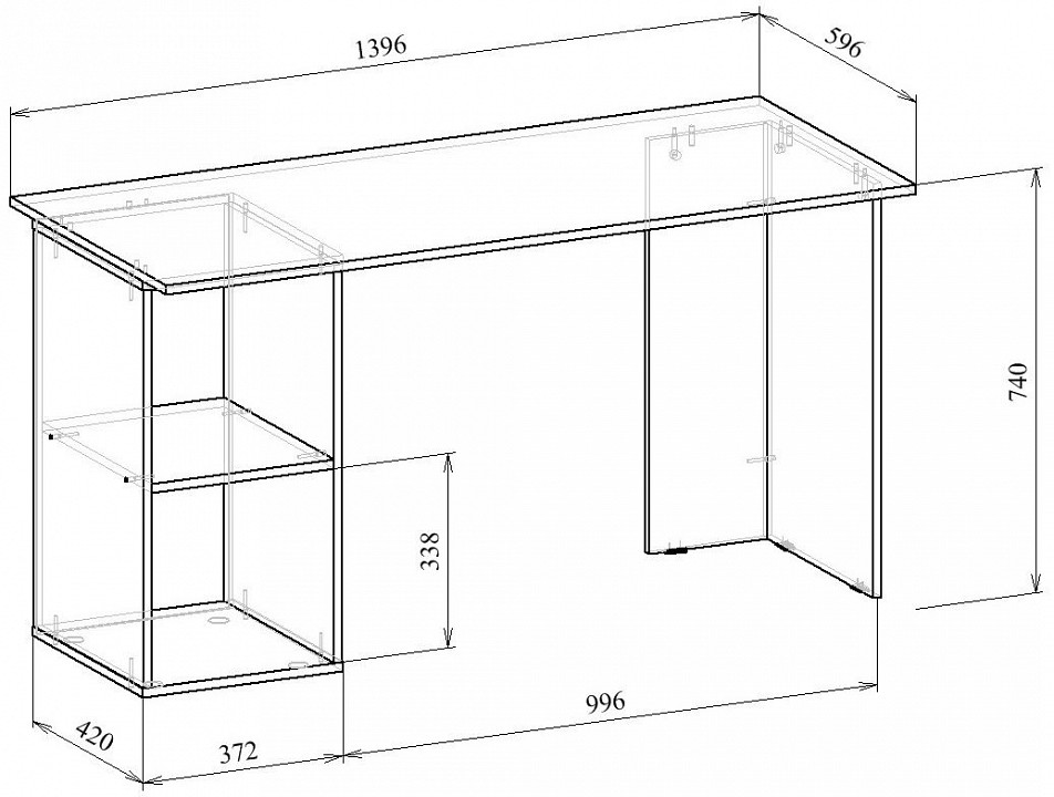 Стол письменный Прайм-54