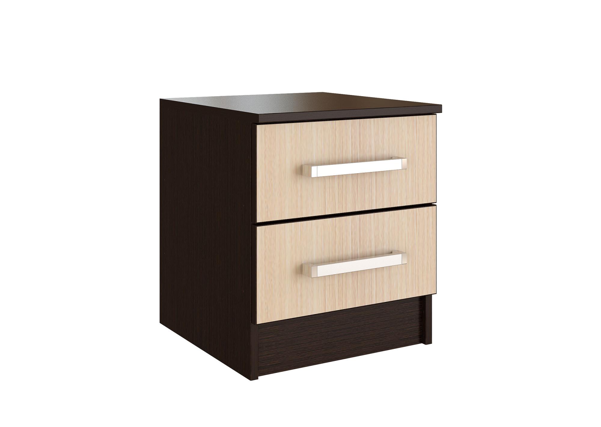 Прикроватная тумба Фиеста (2 шт.), Дуб беленый, Венге