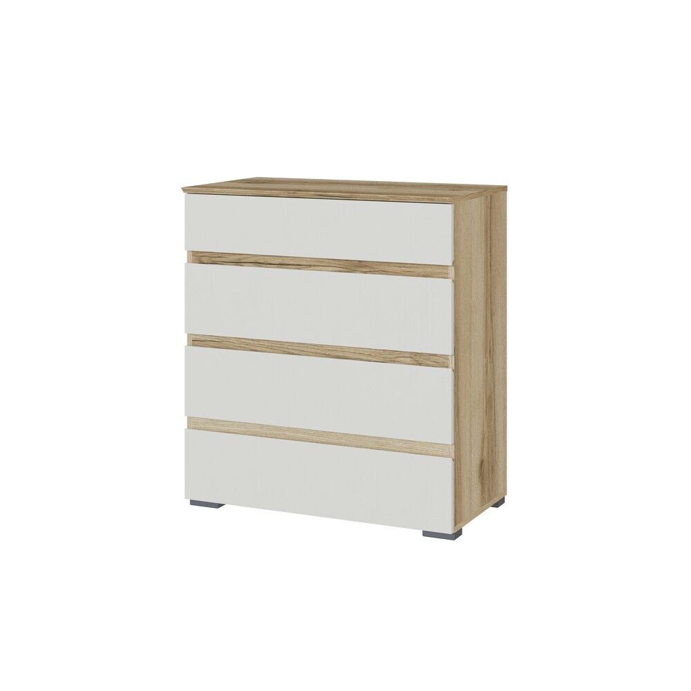 Комод Плейона, Дуб Делано, Белый