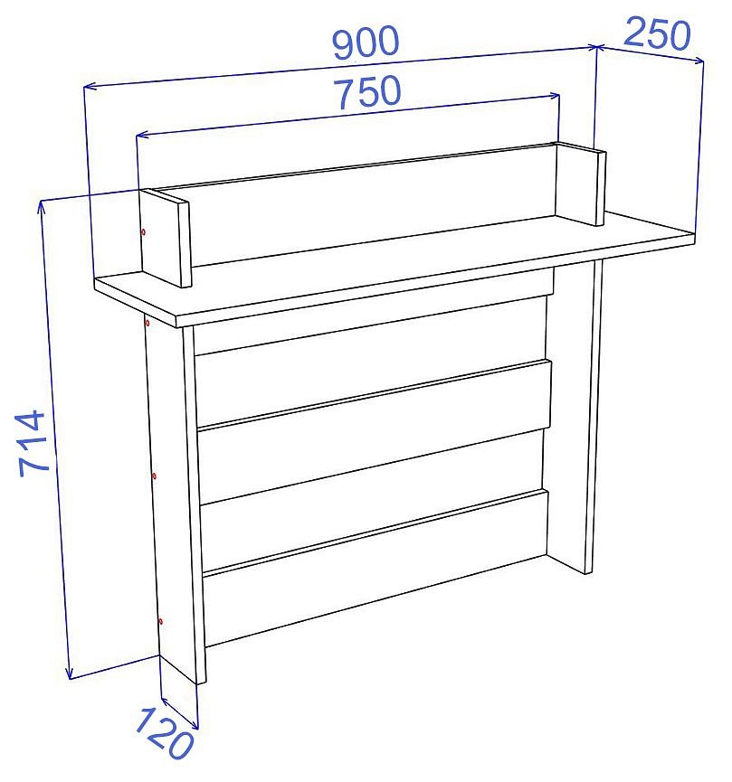 Вешалка-полка Cross ВЕШ2