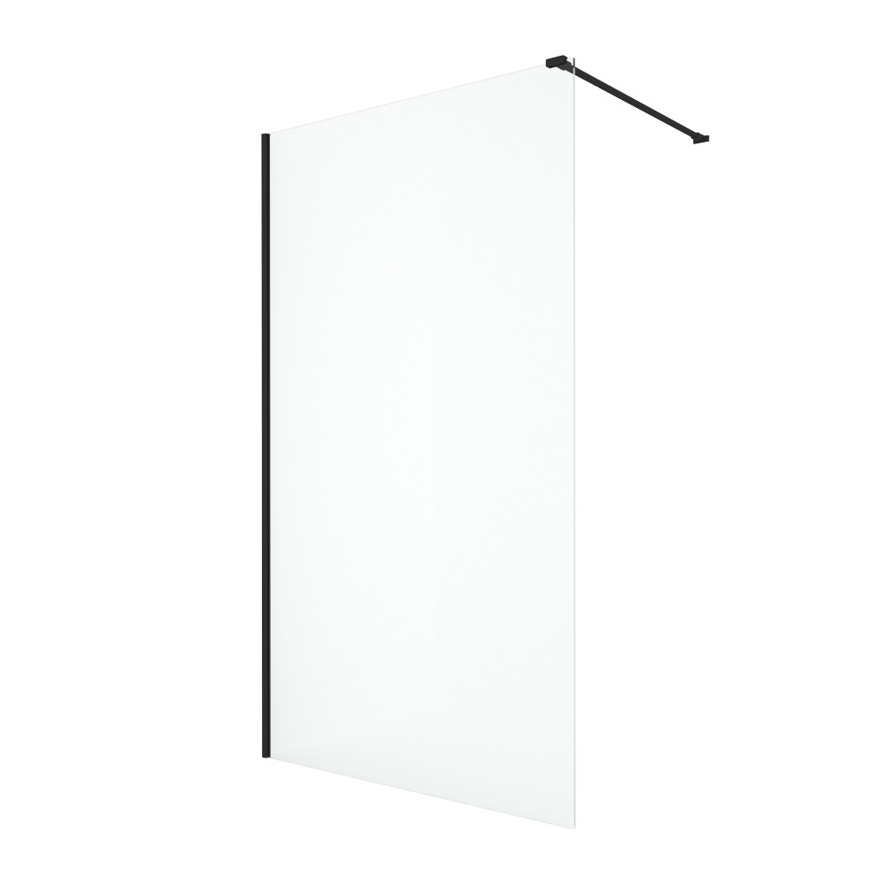 AQ WIW 14020BL Душевая перегородка Walk in с держателем 1400x2000 профиль черный, стекло прозрачное AQ WIW 14020BL Душевая перегородка Walk in с держателем 1400x2000 профиль черный, стекло прозрачное