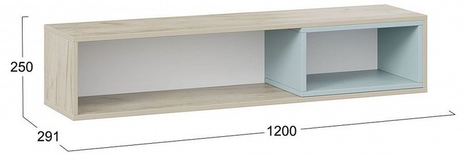 Полка навесная Оливер 401.005.000