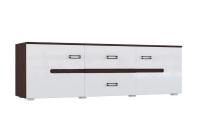 ТВ-тумба Ким белый глянец / венге