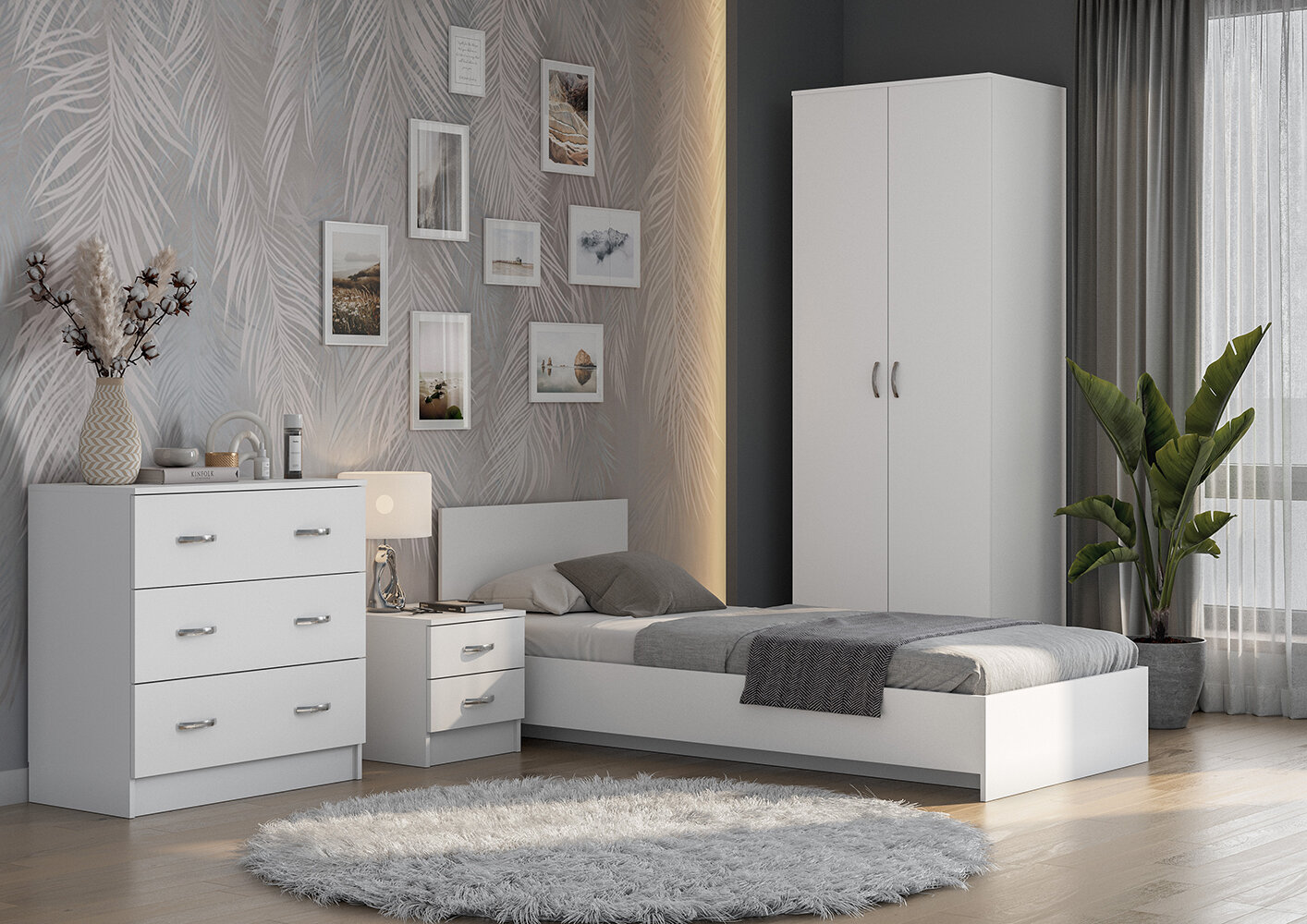 Комод с ящиками Ронда КМ-02, белый