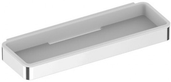 14958010051 PLAN Корзинка для душа 288мм, хром/белый