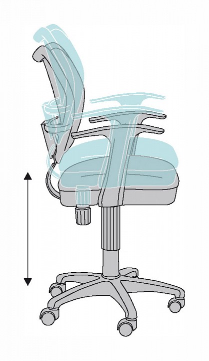 Кресло компьютерное Бюрократ CH-797AXSN черное