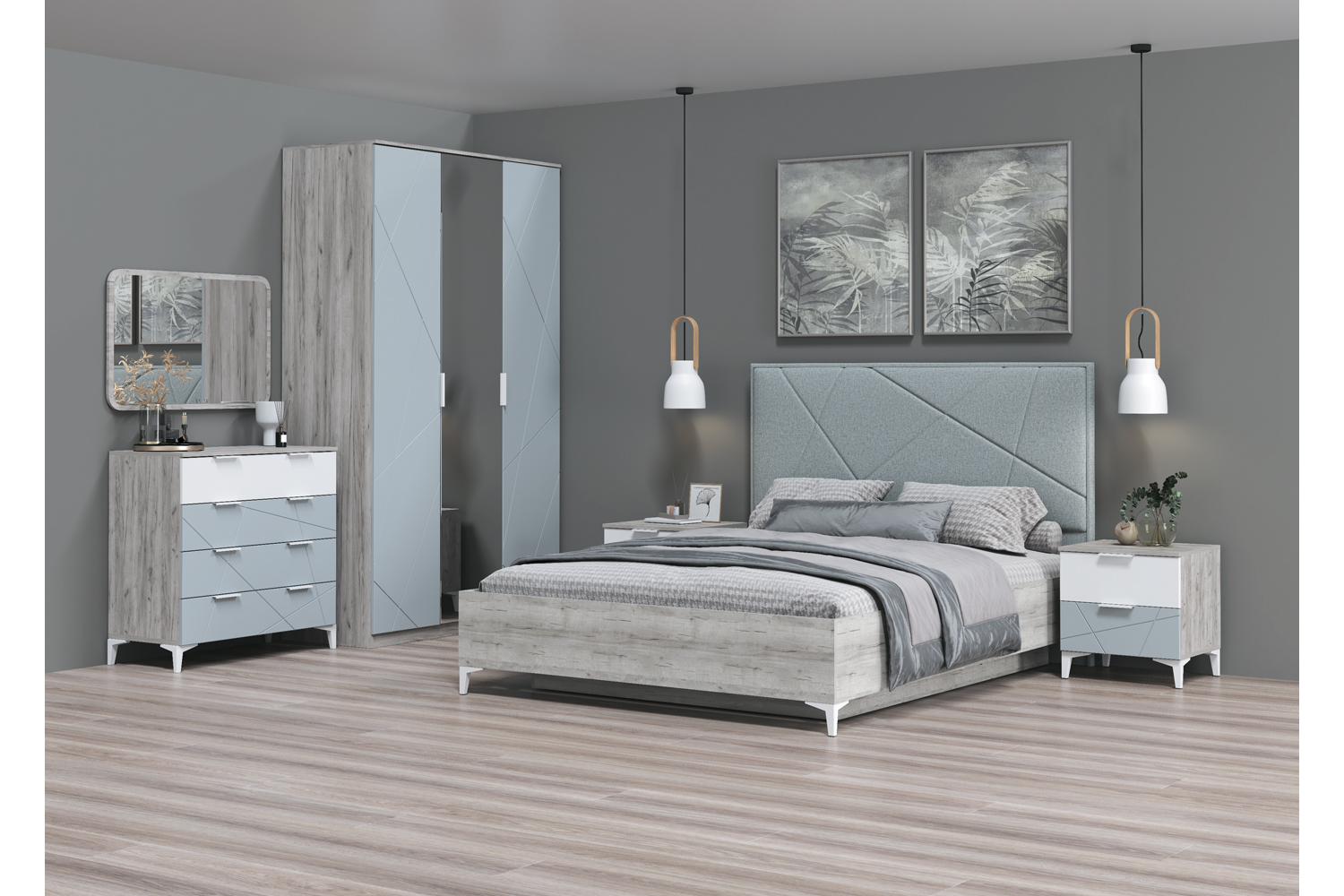 Кровать с ортопедическим основанием Лагуна N 140х200