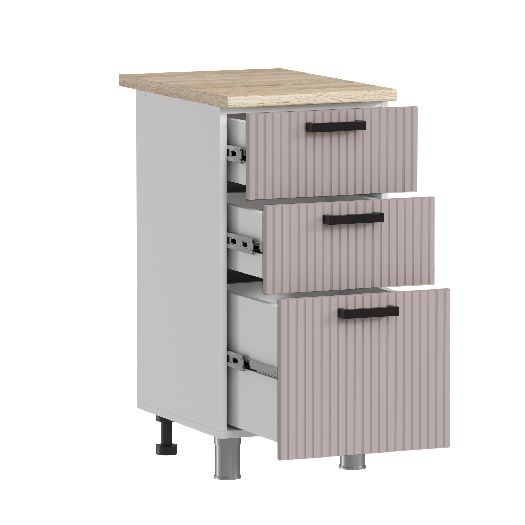 МК Аленушка Н3Я 400 Лотос Кашемир,скоба антрацит (без столешницы)