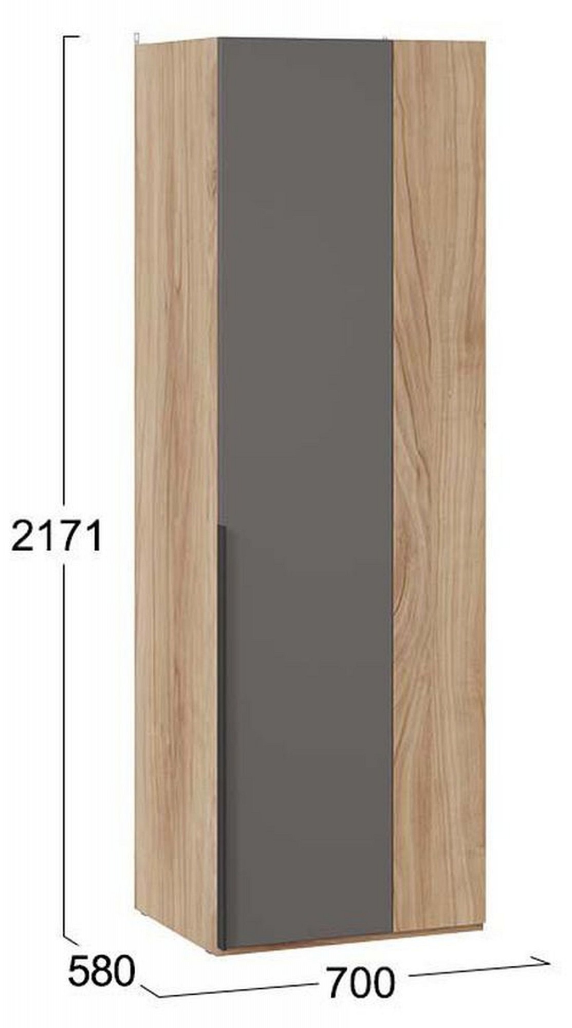 Шкаф платяной Порто СМ-393.07.006