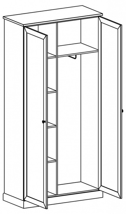 Шкаф платяной Caprio