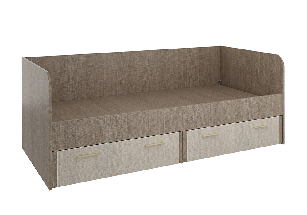 Кровать Юта 0.9 м крослайн карамель / латте