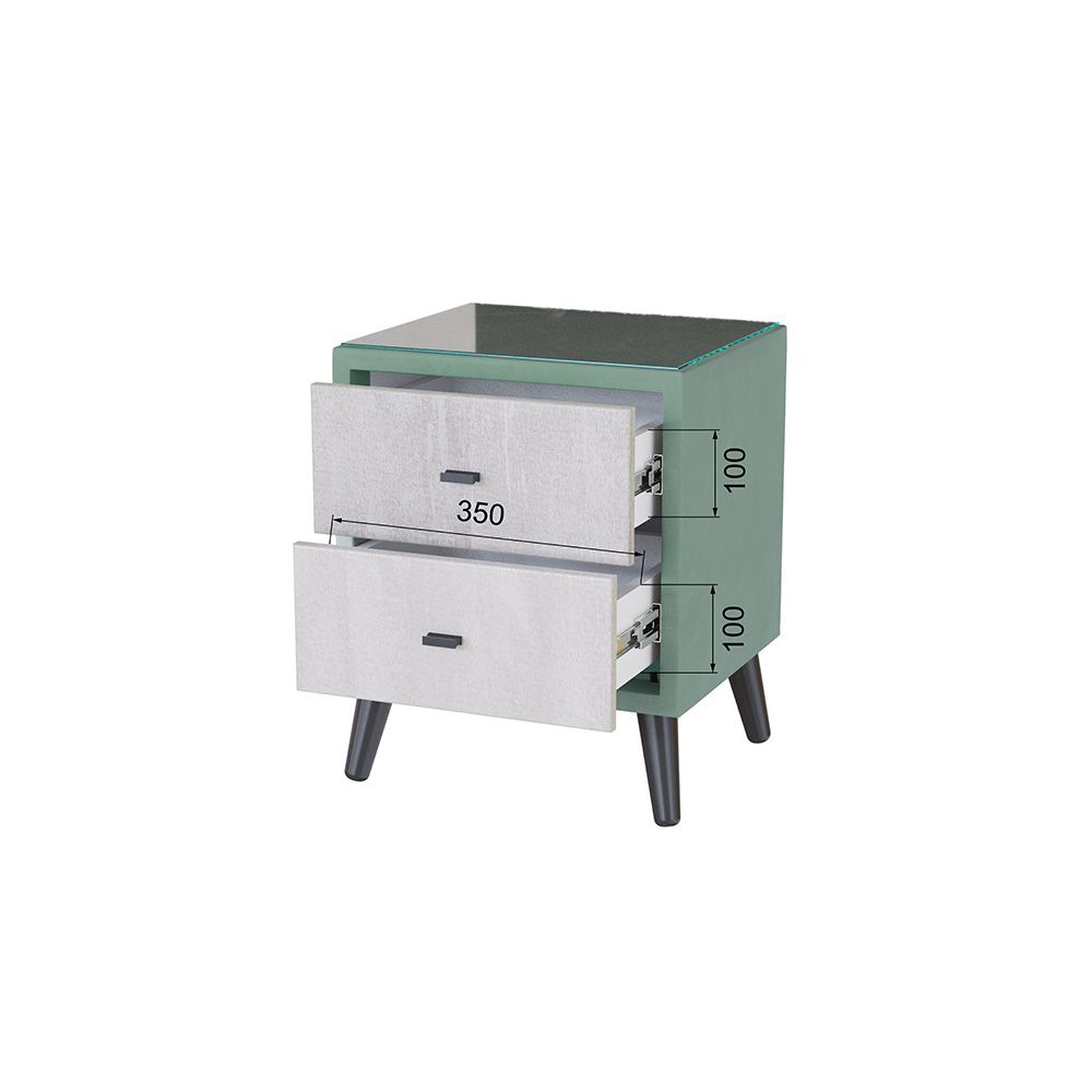 Тумба прикроватная Ланс, Мятный