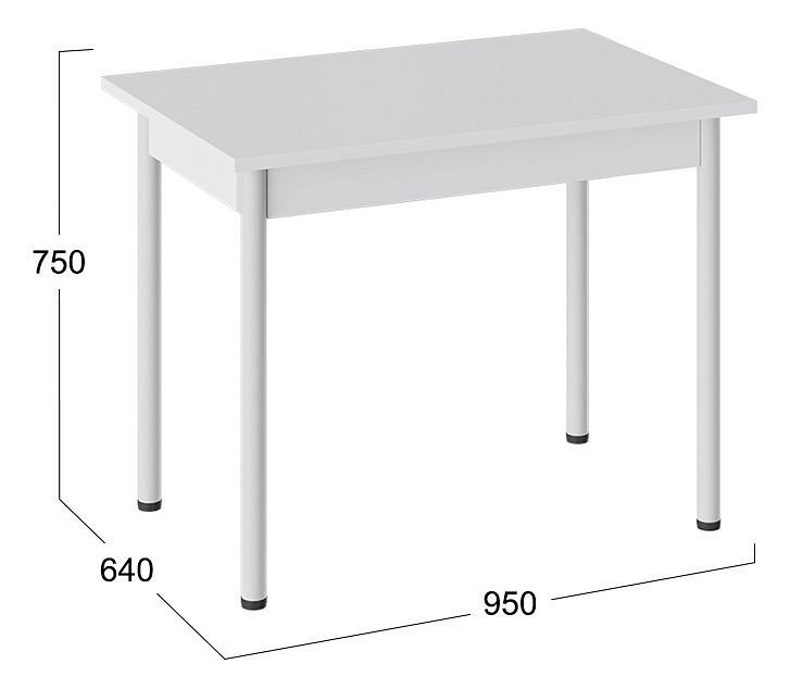 Стол обеденный с опорой Родос