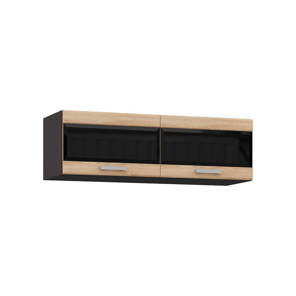 Шкаф навесной Асти АН-003, Дуб сонома, Венге