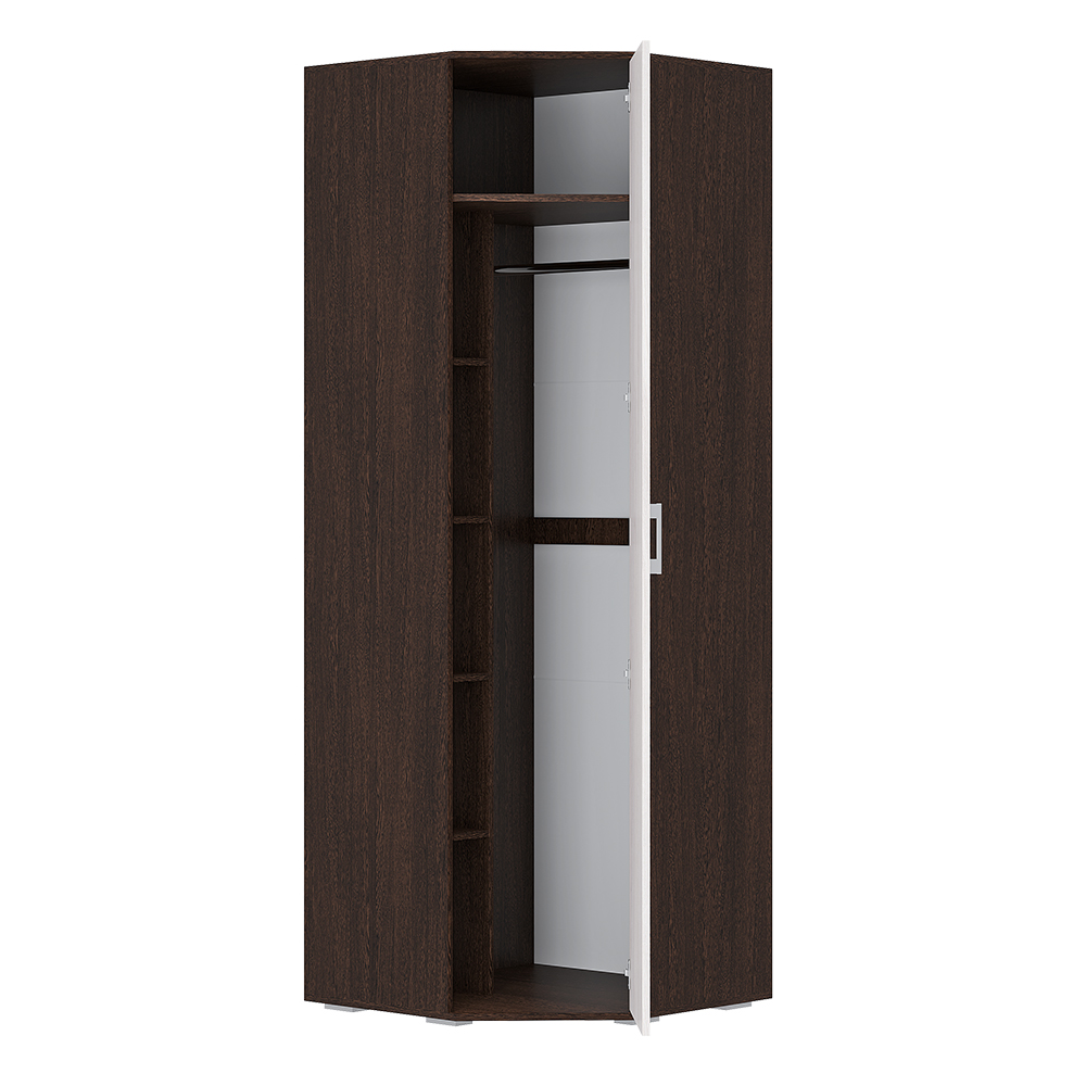 Шкаф угловой Белла, венге/ясень белый