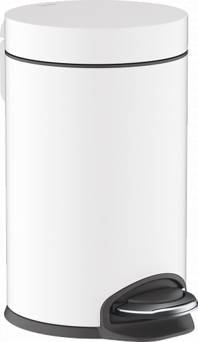 41775700 HG AddStoris корзина для мусора с педалью, 3л матовый белый